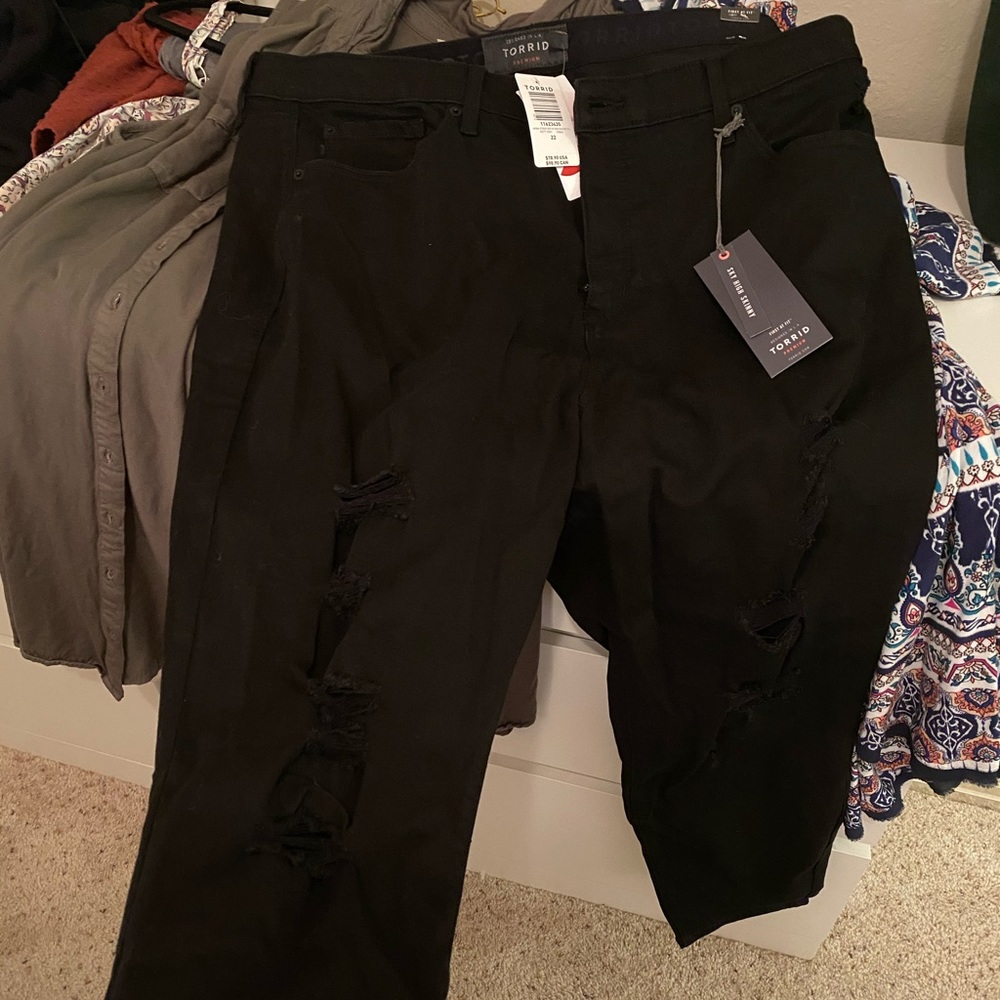 Torrid Distressed Sky High Skinny Jean